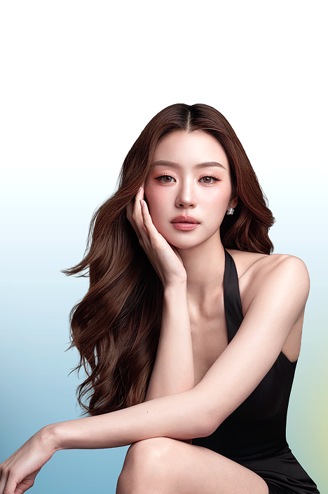 Portrait of a woman with radiant skin